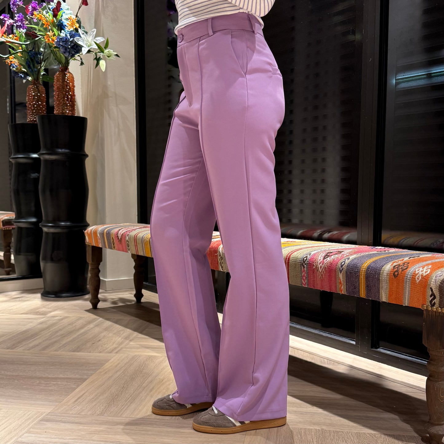 Azzurro Pantalon Pia Lila - Peet kleding