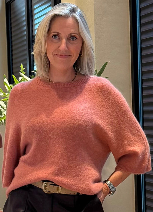 Alpaca Top Silvi Framboos - Peet kleding