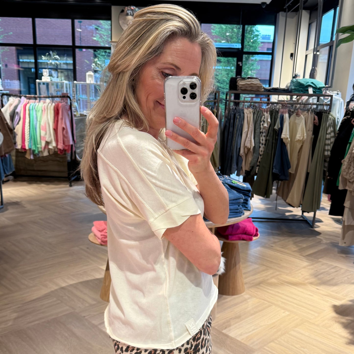 Zhrill T-Shirt Rahel Crème - Peet kleding