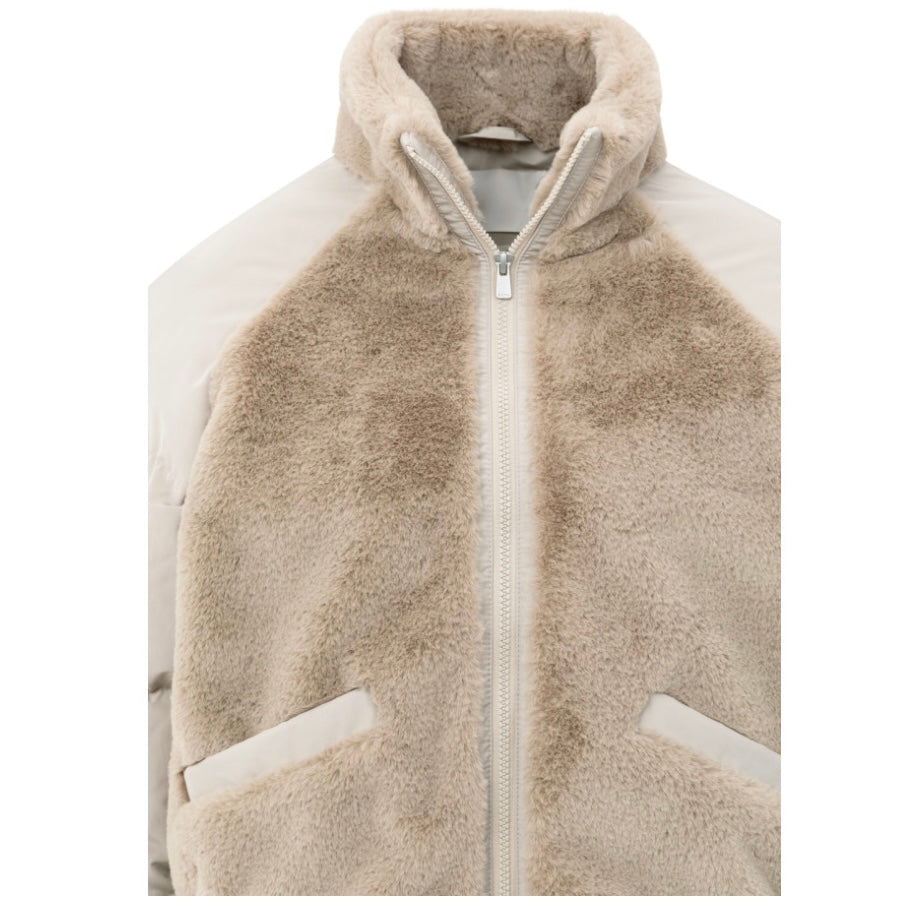 Yaya Teddy Jacket Sand