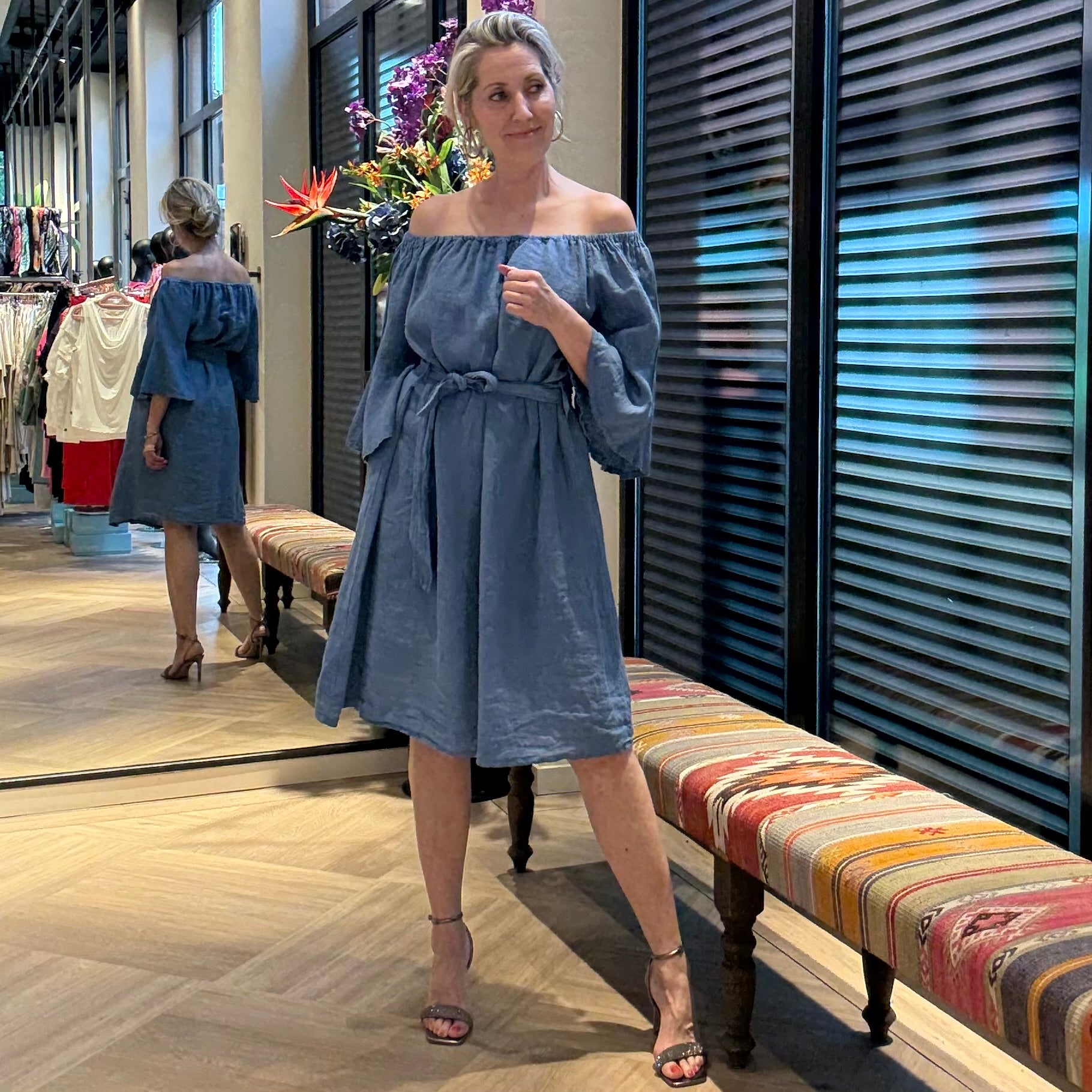 Jurk Simons Kleding Webshop Jurken Simons Kleding Jurk Mara Linnen