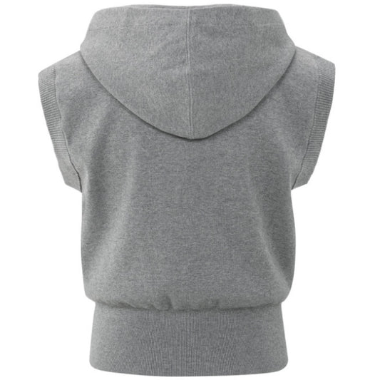 Yaya Hoodie Mouwloos Grijs - Peet kleding