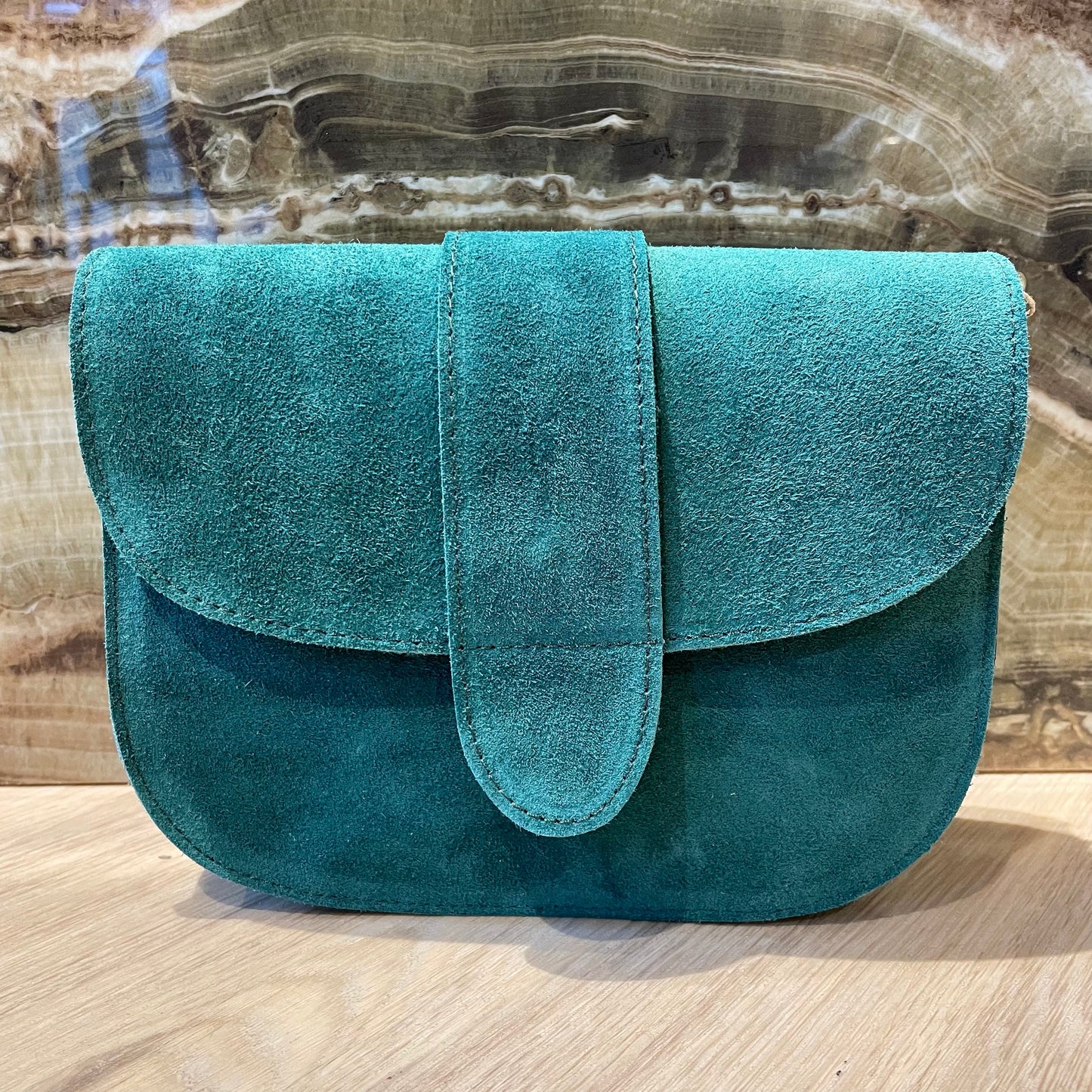 Tas Maan Suede Groen - Peet kleding