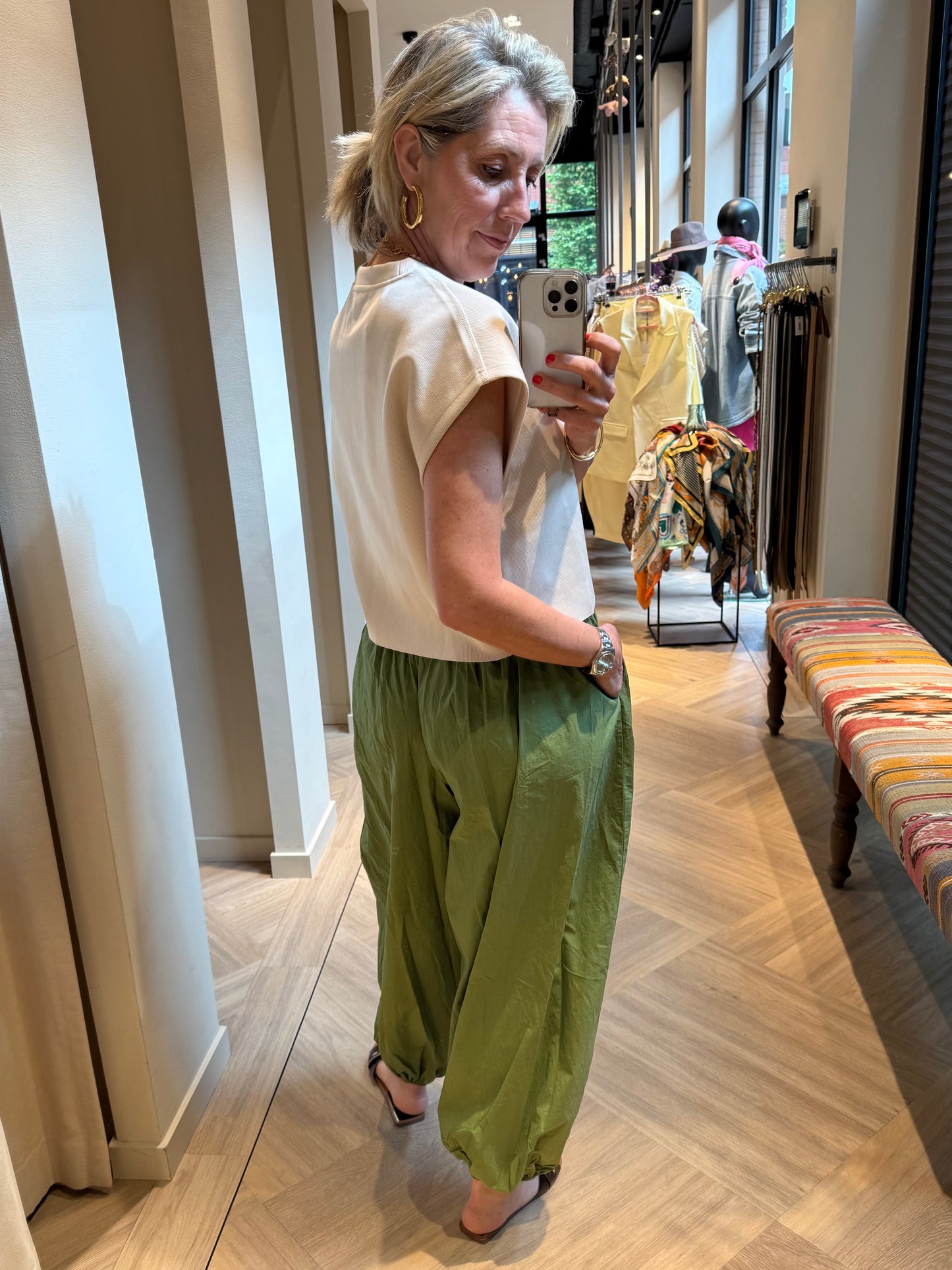 Broek Parachute Groen - Peet kleding