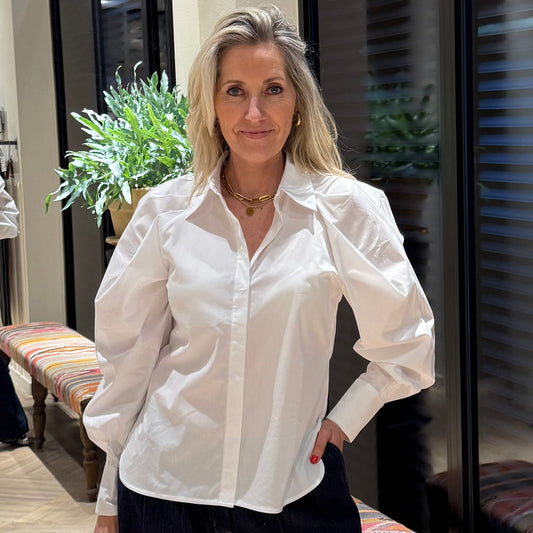 Copenhage Muse Blouse Sophie Wit - Peet kleding