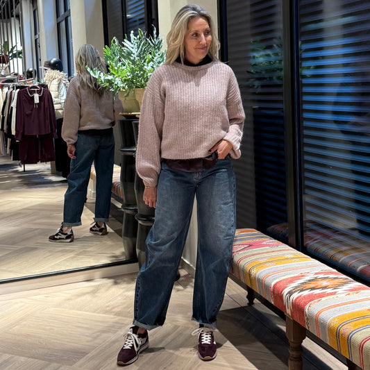 With Black Trui Ophelia Lila - Peet kleding