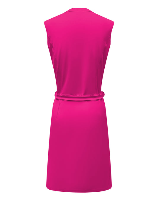 Triple Nine Travel Jurk Florence Fuchsia - 51819 - Peet kleding