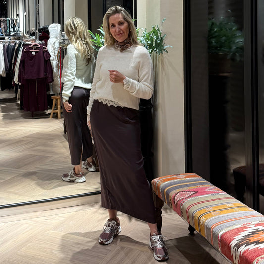 Triple Nine - Top Levina Alpaca Offwhite - Peet kleding