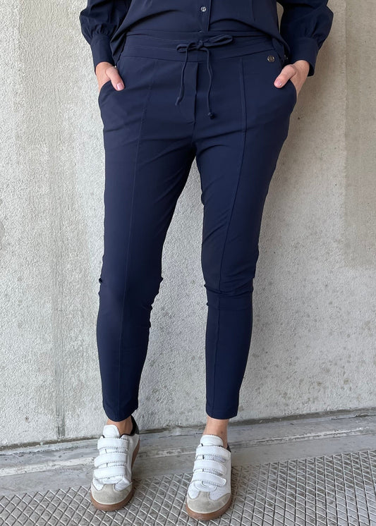 Triple Nine - Travel Broek Fenna Navy - 2101 - Peet kleding