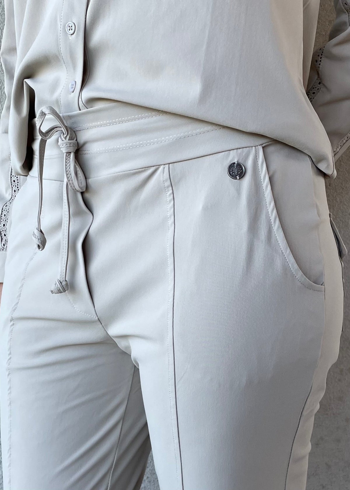 Triple Nine - Travel Broek Fenna Beige - 2101 - Peet kleding