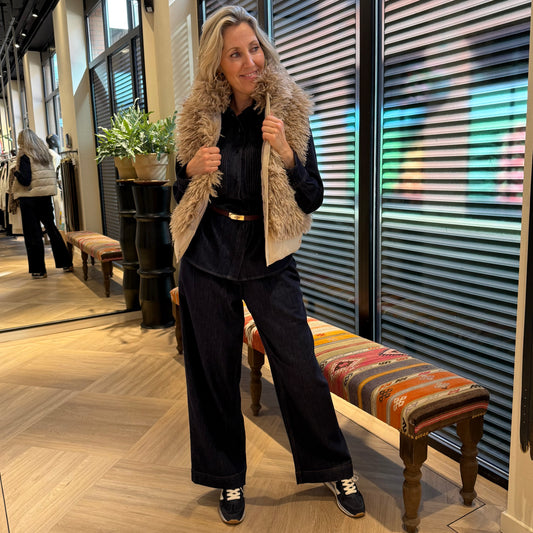 Zhrill Bodywarmer Ane Taupe - Peet kleding