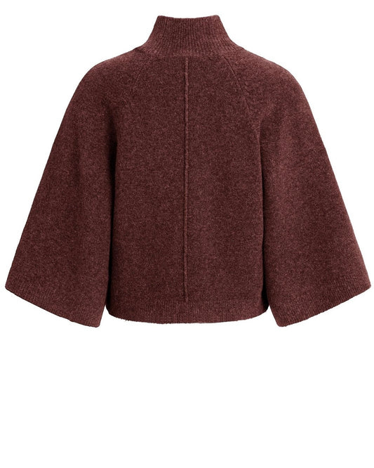 Yaya Trui Halve Mouw Red Melange - Peet kleding