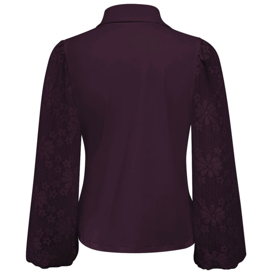 Triple Nine - Travel Top Mylene Aubergine - 6925 - Peet kleding