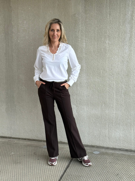 Triple Nine - Travel Top Laura Wit - 6933 - Peet kleding