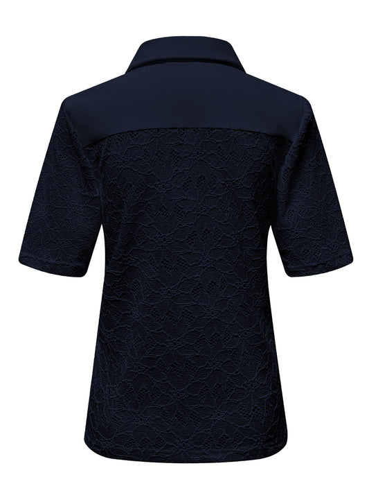 Triple Nine - Travel Top Merle Navy - 6948 - Peet kleding