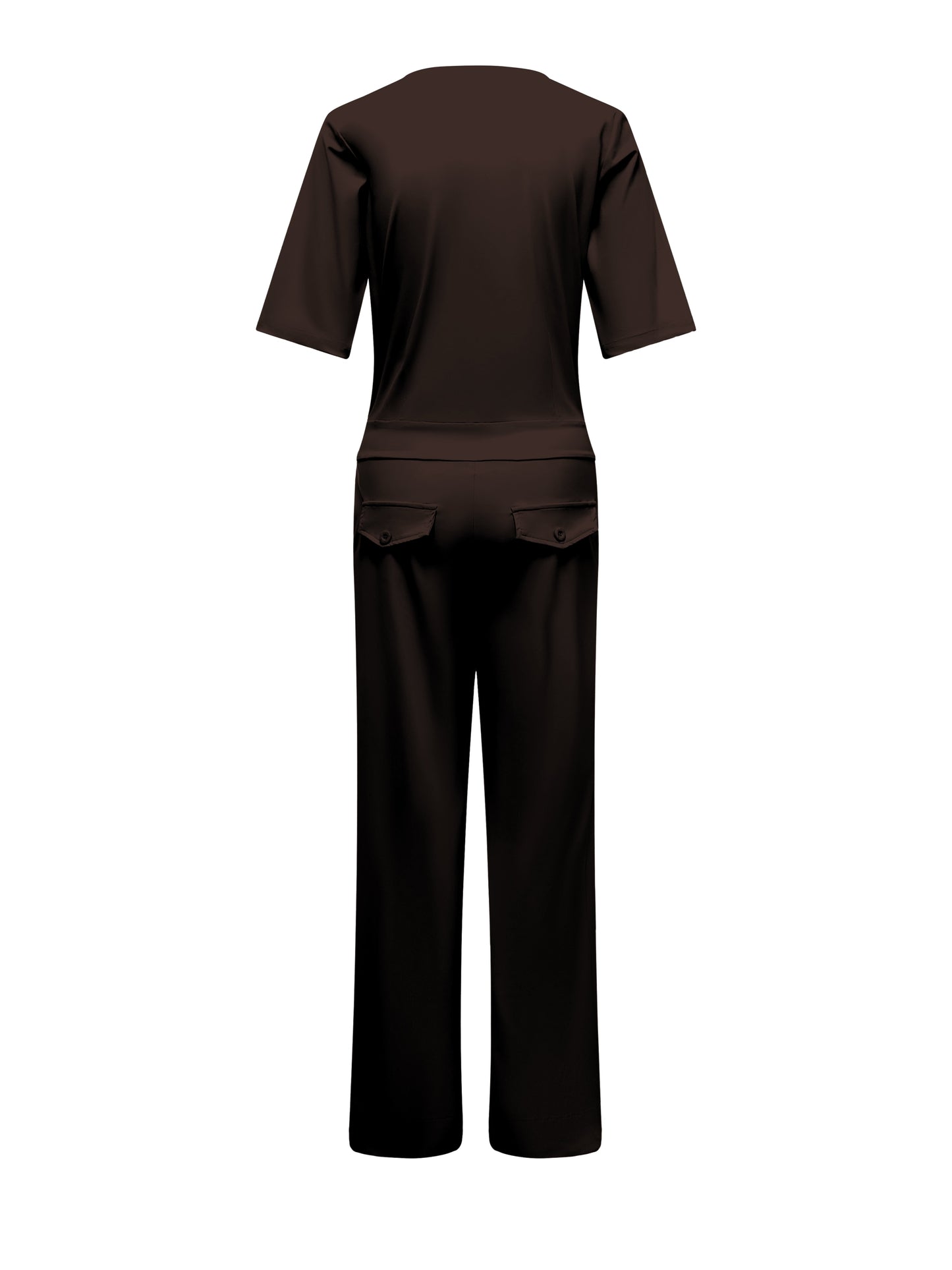 Triple Nine Travel Jumpsuit Mila Donkerbruin - 51908 - Peet kleding