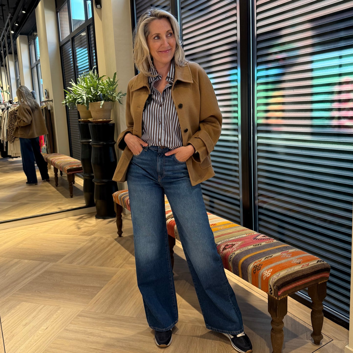 With Black Jas Lucia Camel - Peet kleding