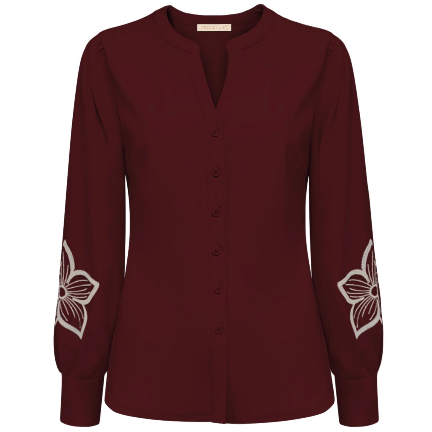Triple Nine - Travel Blouse Jolie Bordeaux - 5924 - Peet kleding