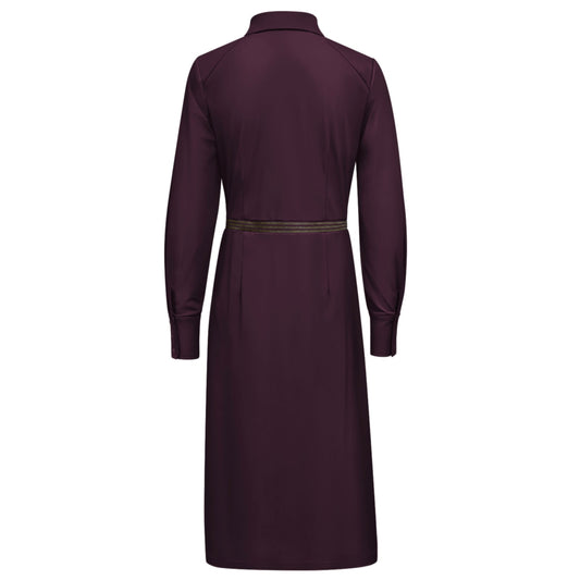 Triple Nine - Travel Jurk Cameron Aubergine - 51811 - Peet kleding