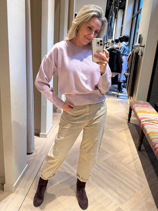 With Black Trui Margot Lavender - Peet kleding