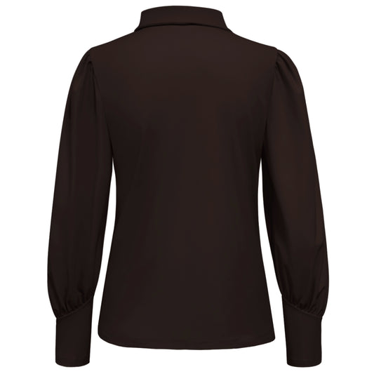 Triple Nine - Travel Top Lise Donkerbruin - 6930 - Peet kleding