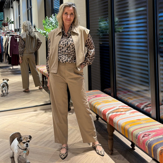 With Black Broek Valentina Zand - Peet kleding