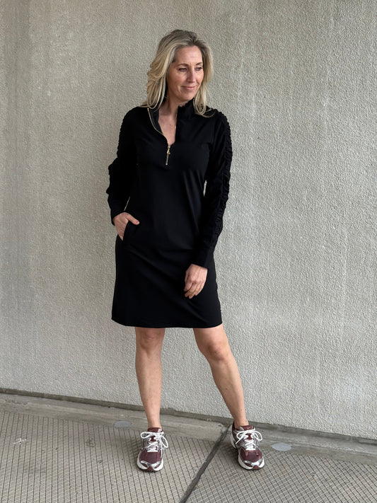 Triple Nine - Travel Jurk Mares Zwart - 51815 - Peet kleding