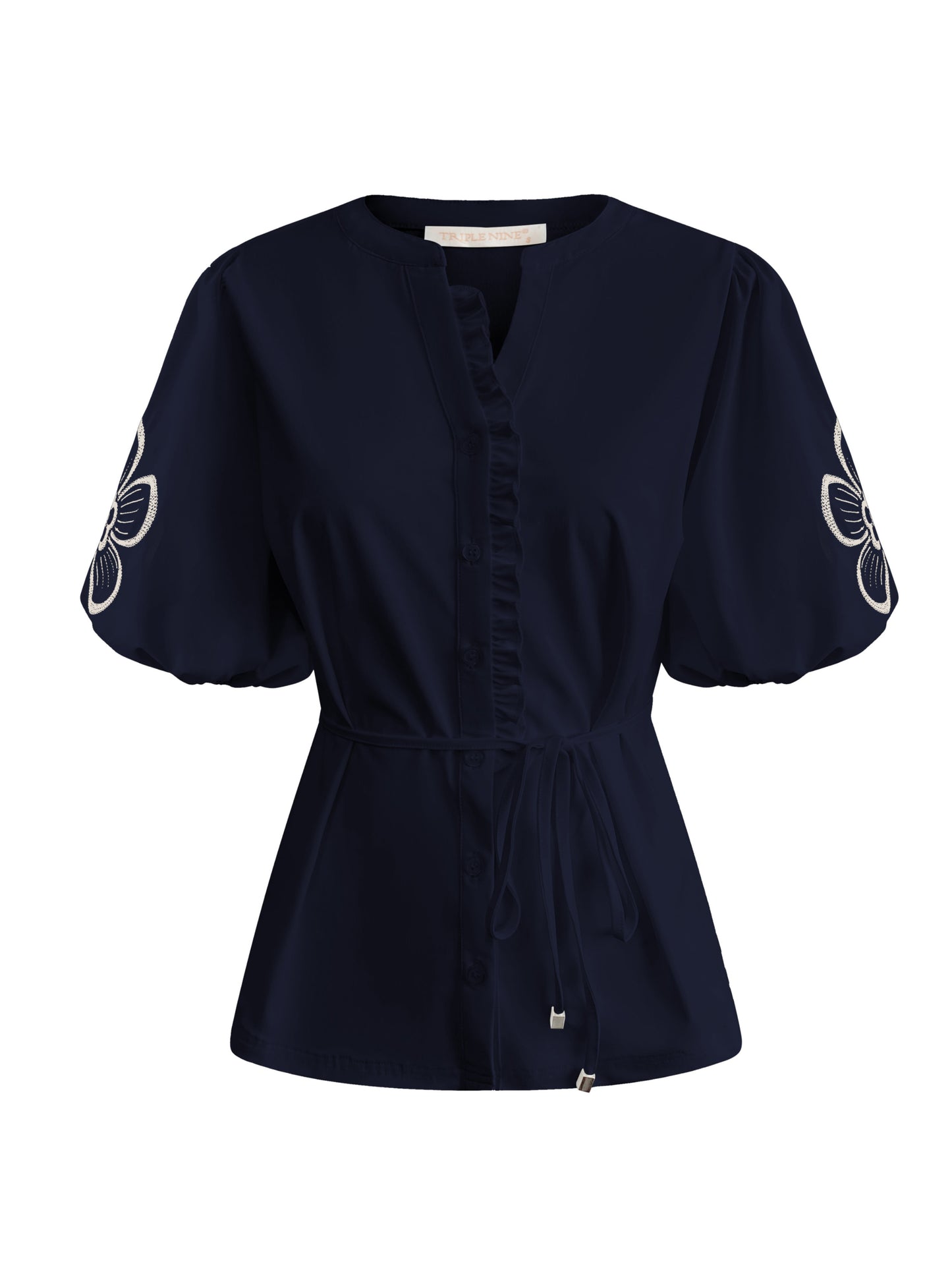 Triple Nine Travel Blouse Yana Navy - 5943 - Peet kleding