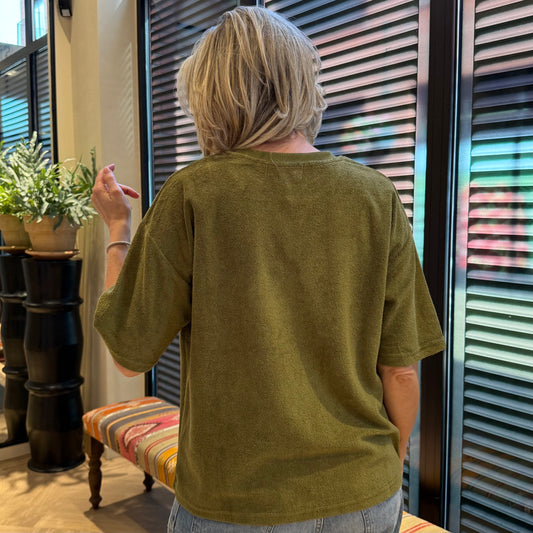 Azzurro Sweater Ziza Army - Peet kleding