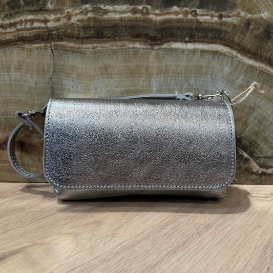 Tas Lara Zilver Metalic - Peet kleding