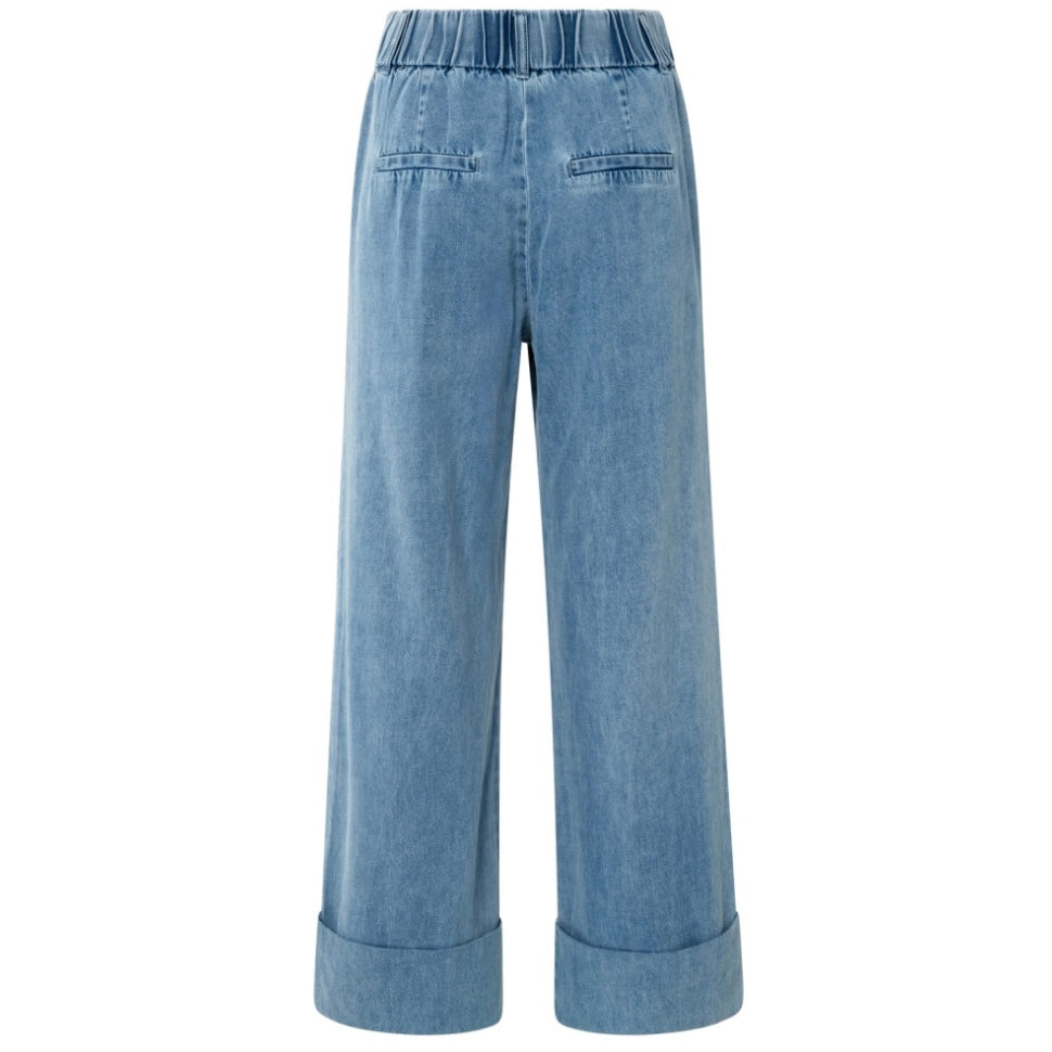 Yaya High Waist Jeans Lichtblauw - Peet kleding