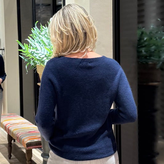 Triple Nine - Top Levina Alpaca Navy - Peet kleding