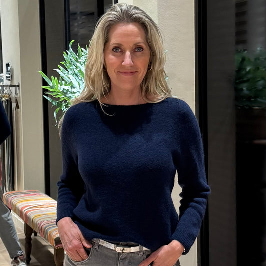 Triple Nine - Top Levina Alpaca Navy - Peet kleding