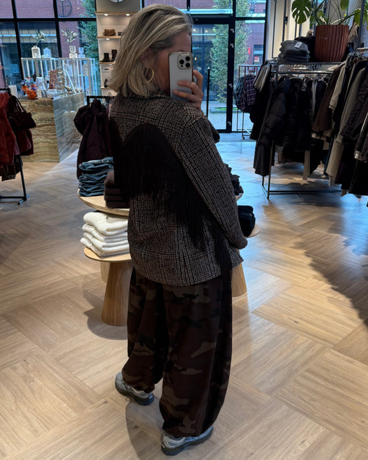 Blazer Tweed Franje Multi - Peet kleding