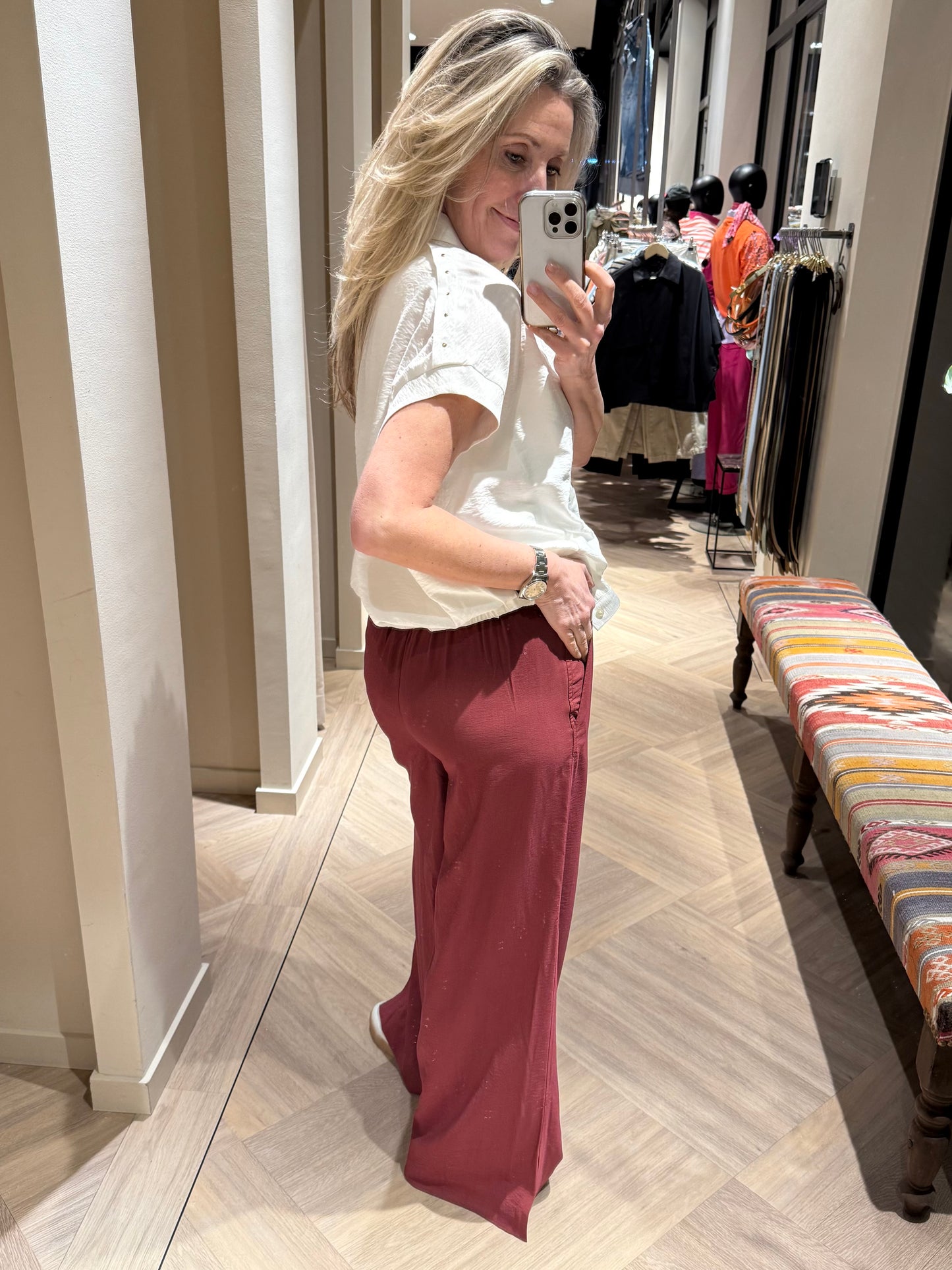 Rino & Pelle Darja Pants Merlot - Peet kleding