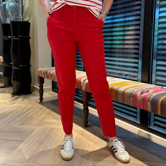 Red Button Broek Diana Rood - Peet kleding