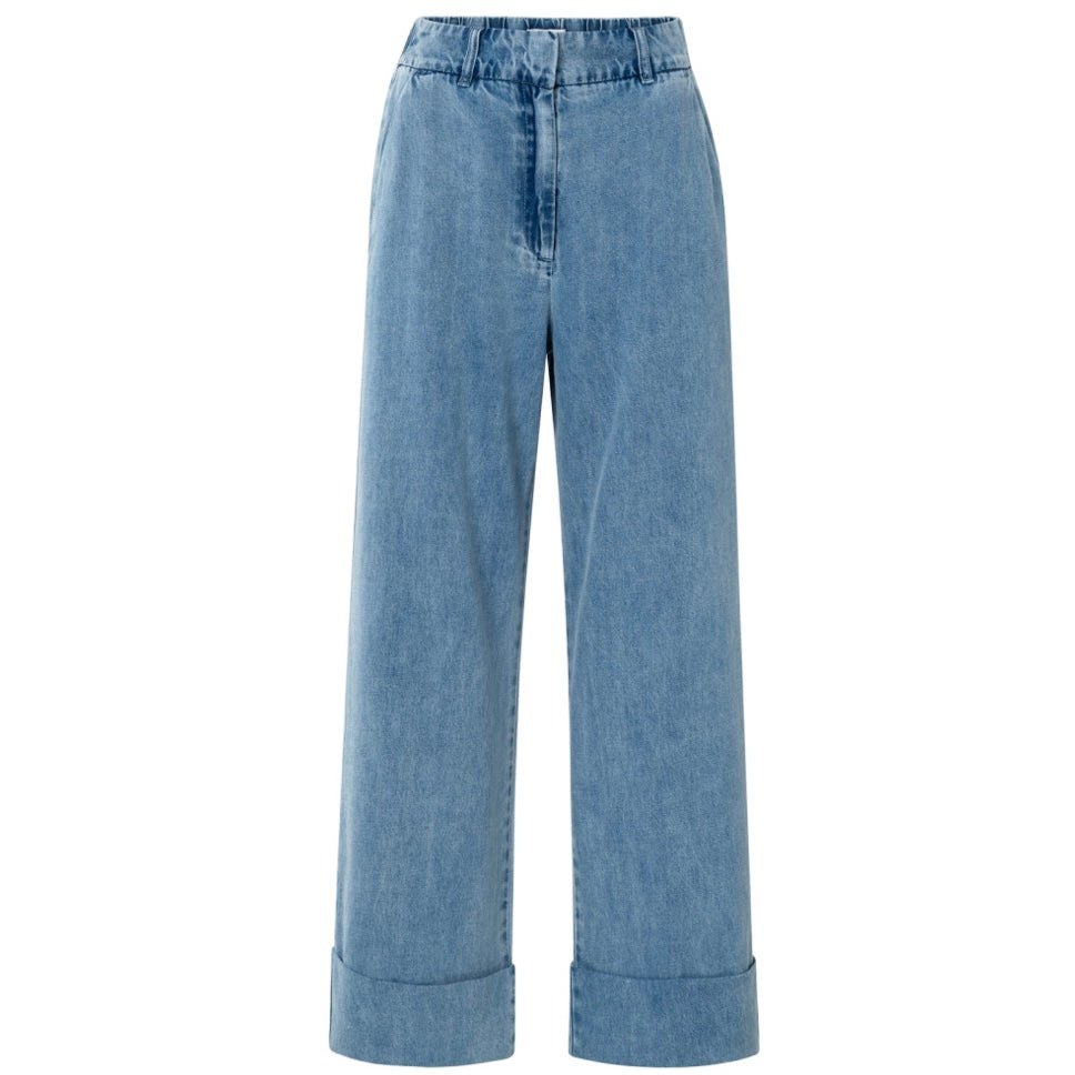 Yaya High Waist Jeans Lichtblauw - Peet kleding