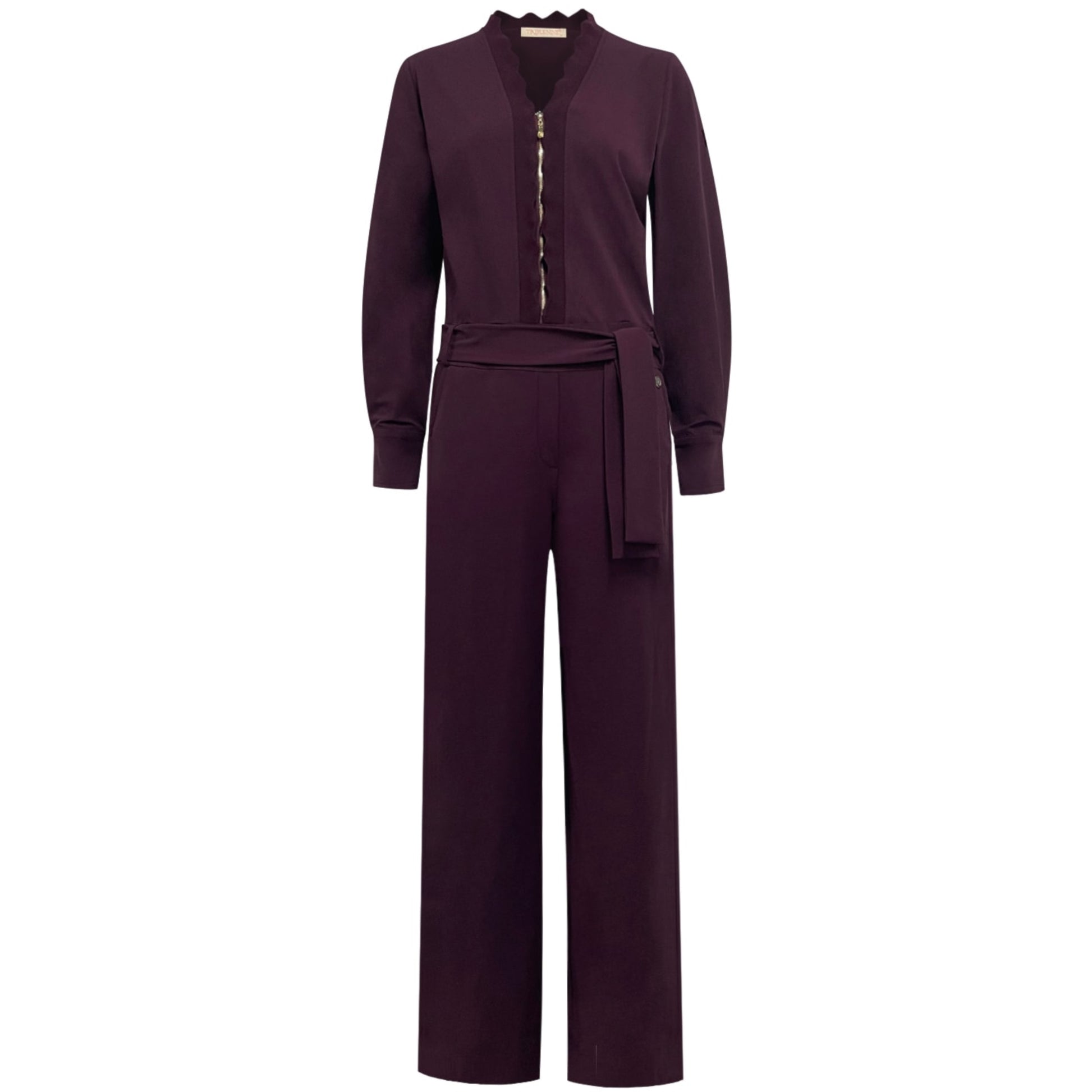 Triple Nine - Travel Jumpsuit Milana Aubergine - 51907 - Peet kleding
