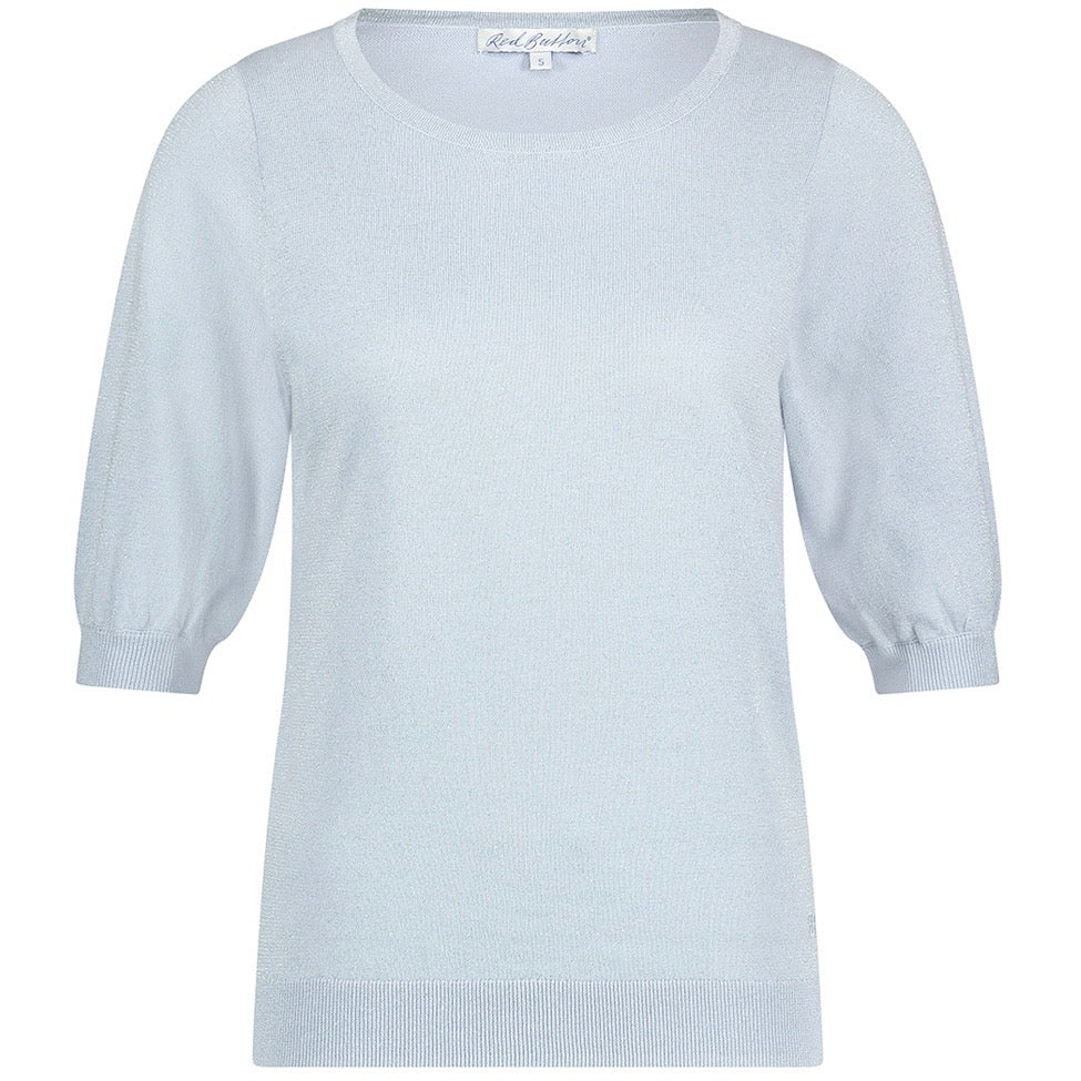 Red Button Shirt Sweet Sparkle Blauw - Peet kleding