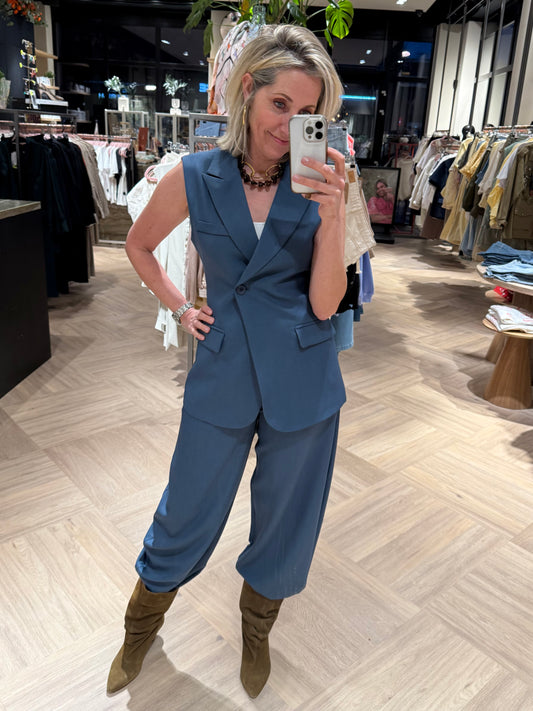 Ambika Gilet Jeansblauw - Peet kleding