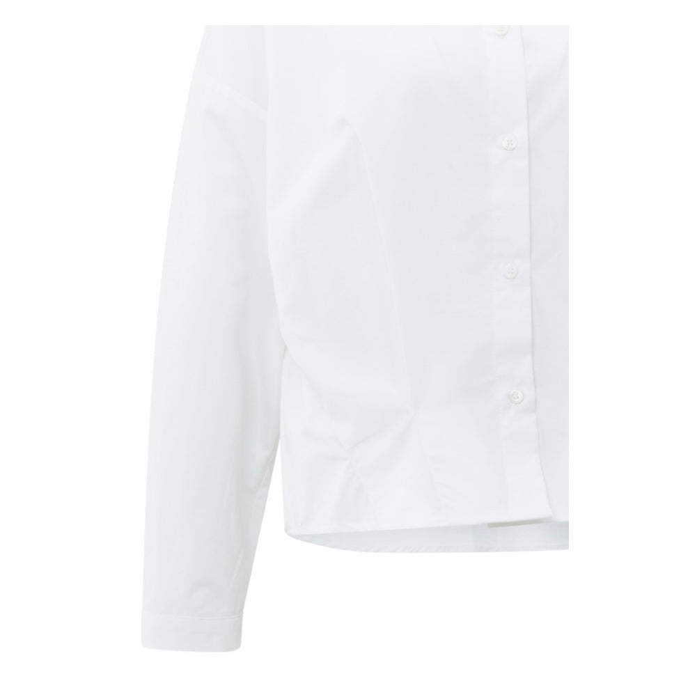 Yaya Poplin Blouse Wit - Peet kleding