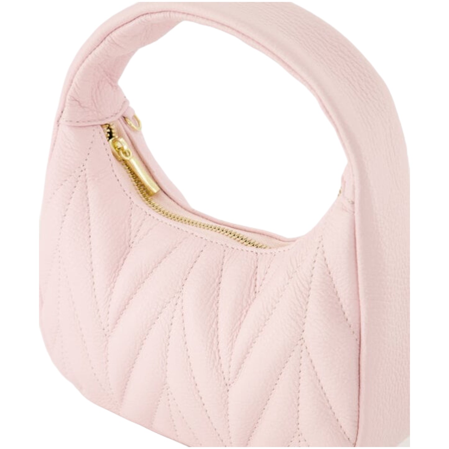 Tas Mabel Leder Roze - Peet kleding