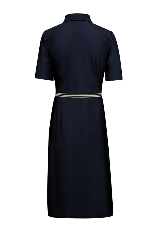 Triple Nine Travel Jurk Mia Navy - 51822 - Peet kleding
