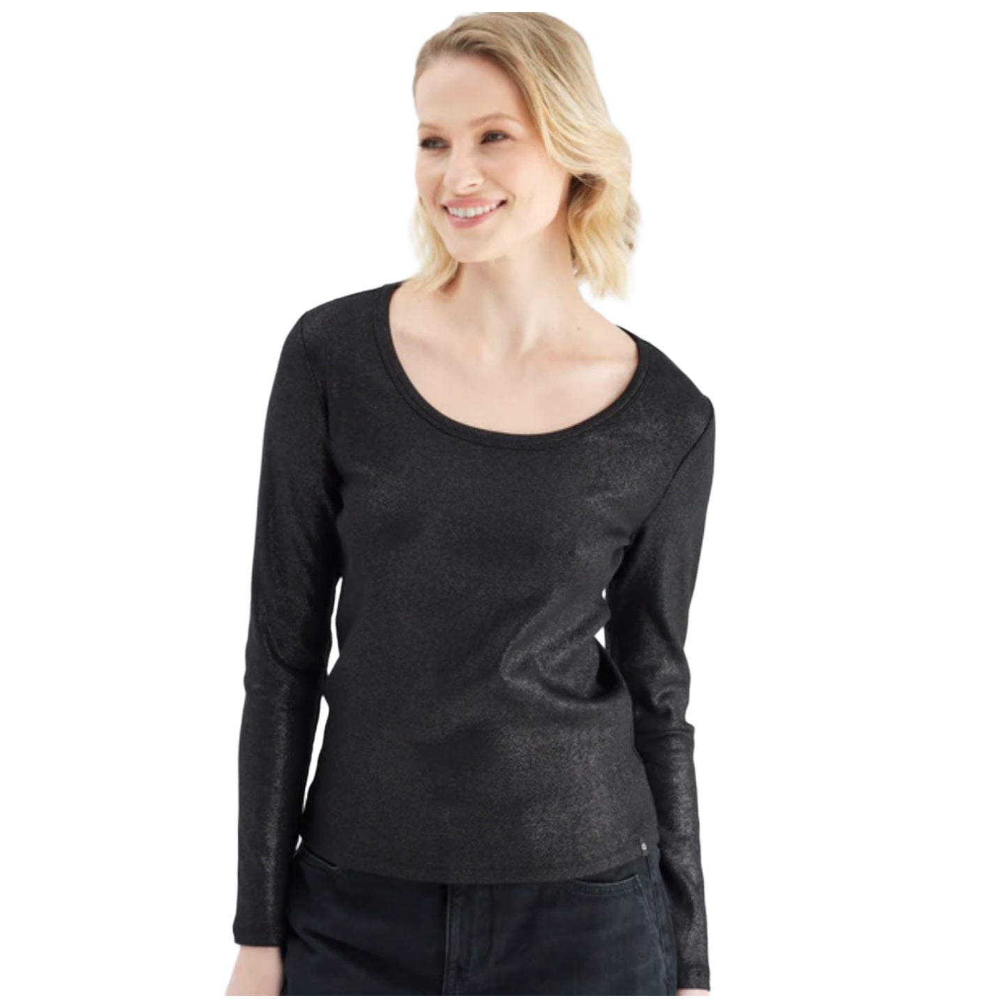 COJ Tee Dora Zwart Glans - Peet kleding