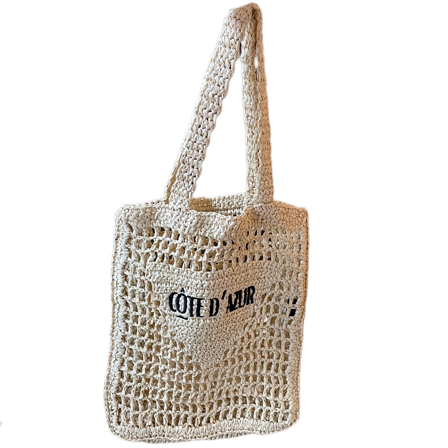 Cote D'Azure Tas Raffia Zand - Peet kleding