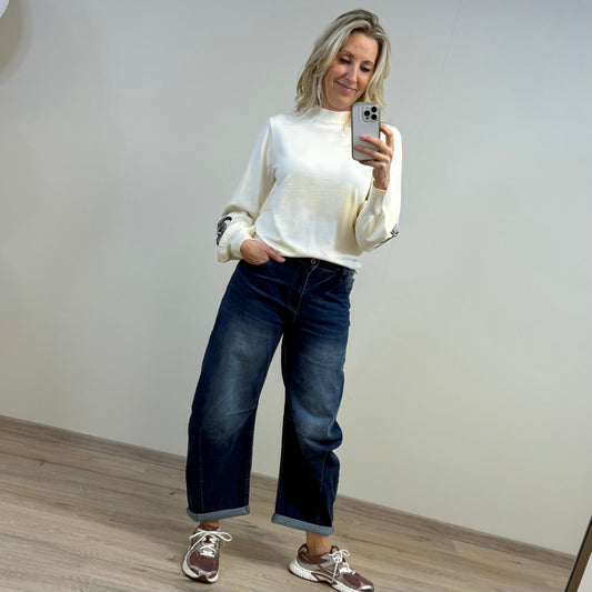 Triple Nine - Travel Trui Sophie Ecru - 9004 - Peet kleding