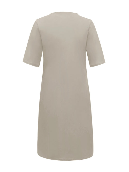 Triple Nine - Travel Jurk Indy Beige - 51805 - Peet kleding