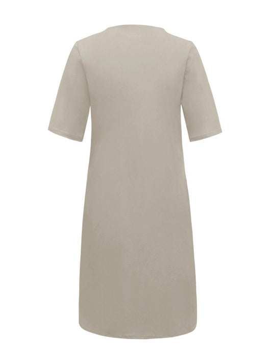 Triple Nine - Travel Jurk Indy Beige - 51805 - Peet kleding