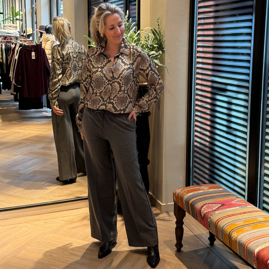 Geisha Blouse Satin Snake - Peet kleding