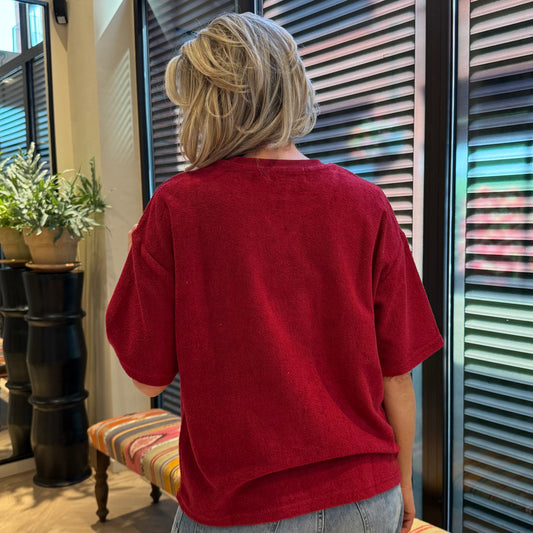 Azzurro Sweater Ziza Bordeaux - Peet kleding